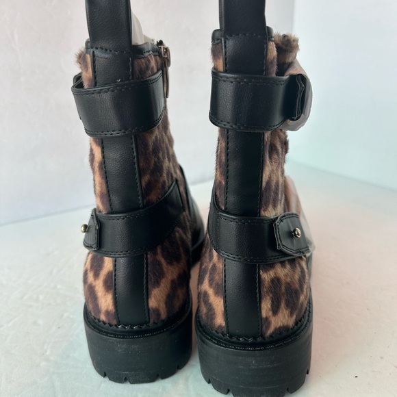Nine West NWT “Arriablack” Leopard And Black Boots - Picture 8 of 9